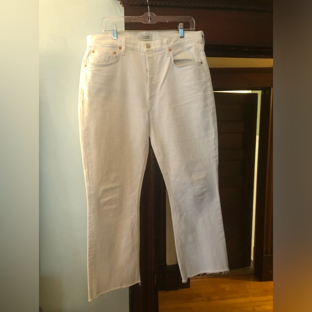 Citizens of Humanity NWOT cream  Straight-Leg Denim Jeans